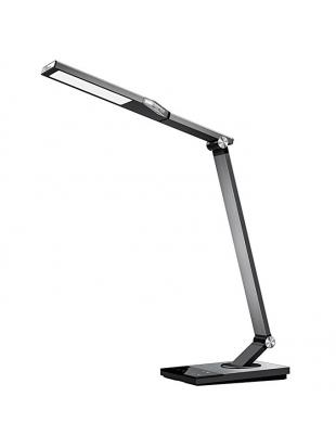 Tatuer Stylish Metal LED Desk Lamp, Office Light with USB Charging Port, 5 Color Modes, 6 Brightness Levels, Touch Contr