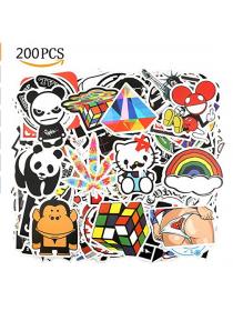 Tatuer 200PCS Sticker Pack Sticker Decals Vinyls Graffiti Patches for Laptop,Kids,Cars,Motorcycle,Bicycle,Skateboard Lug