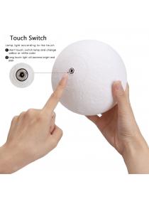 3D Moon Lamp,Tatuer USB LED Night Light Magical Lunar Table Lamp Moonlight Touch Sensor with Wooden Holder 8CM